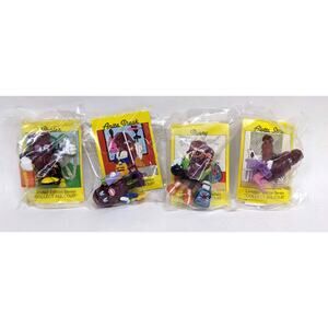 Hardees 1990s California Raisins Figures New Sealed Set Of 4 With Cards Vintage
